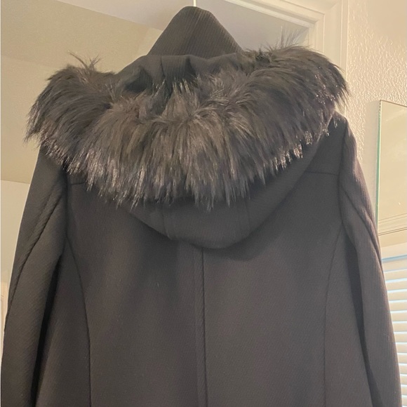 Cole Haan Woman’s Long Coat, Size 12, BLK, New, Never Worn, Tags Still On. - Picture 4 of 9